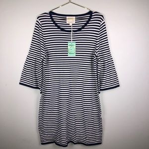 Sail to Sable Dress Shift Knit Spandex Navy Size L